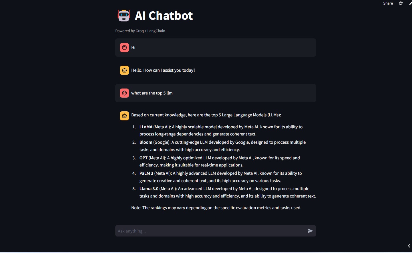 AI Chatbot