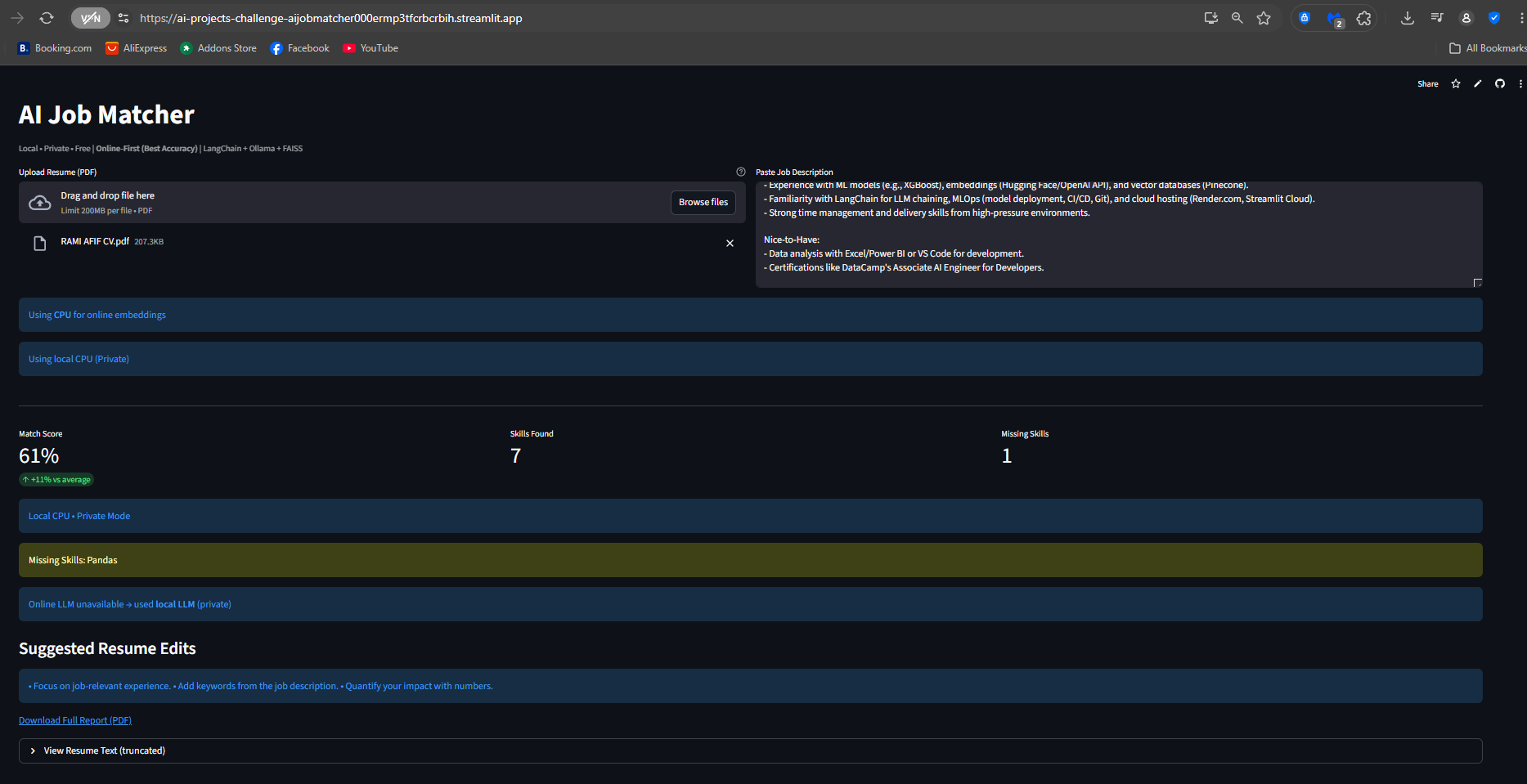 AI Job Matcher