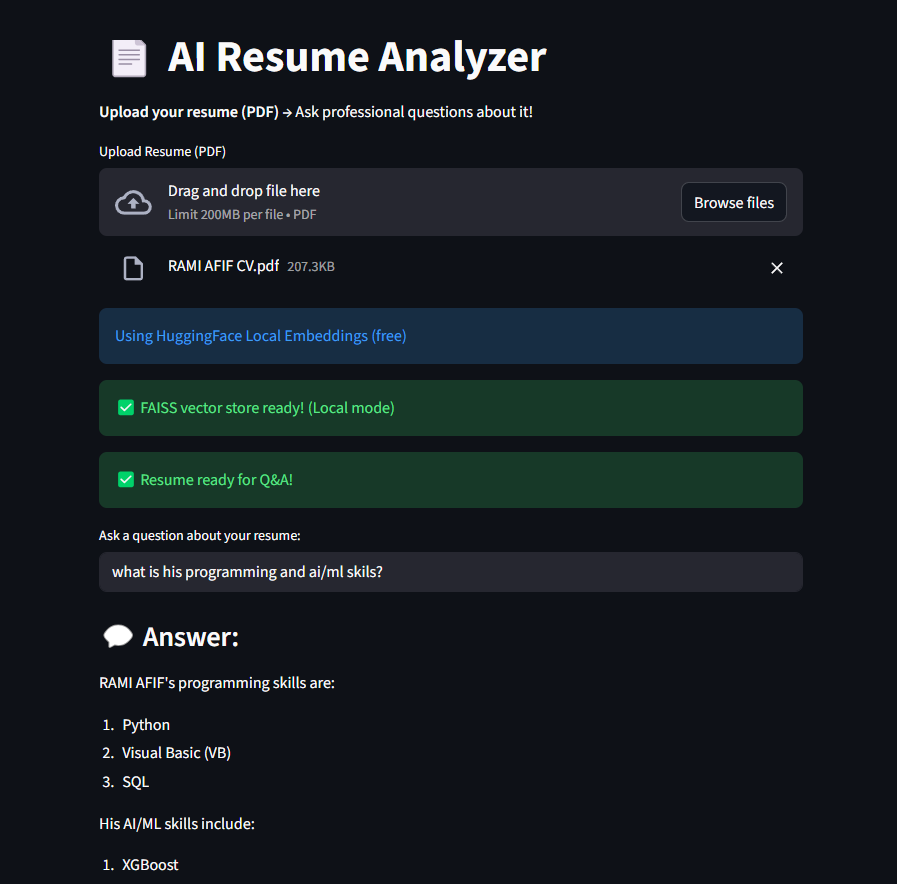 AI Resume Analyzer